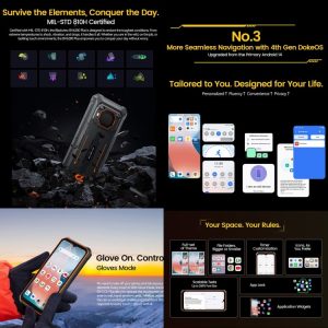 Blackview BV6200 Plus, 11000mAh, 8GB+256GB, IP68/IP69K/MIL-STD-810H, 6.56 inch Android 14 Unisoc UMS9230 T606 Octa Core, Mạng: 4G, OTG, NFC 37 Blackview BV6200 Plus 19