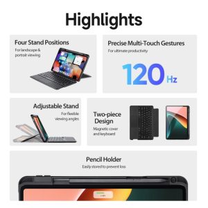 DUX DUCIS DK Bao da bàn phím từ tính nổi Xiaomi Pad 6/6 Pro có giá đỡ 20 DUX DUCIS DK 6