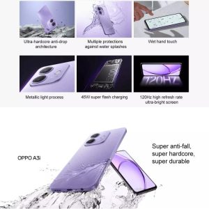 OPPO A3i 5G, 8GB+128GB, Vân tay bên hông, 6,67 inch ColorOS 14.0 Dimensity 6300 Octa Core 21 OPPO A3i 5G 6