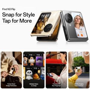 OPPO Find N3 Flip AI, 12GB+256GB, Face ID & Nhận dạng vân tay cạnh bên, Màn hình 6,8 inch + 3,26 inch ColorOS 13.2 Dimensity 9200 Octa Core, Mạng: 5G 34 OPPO Find N3 Flip 12