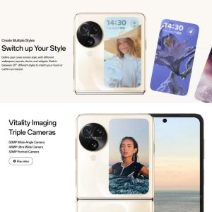 OPPO Find N3 Flip AI, 12GB+256GB, Face ID & Nhận dạng vân tay cạnh bên, Màn hình 6,8 inch + 3,26 inch ColorOS 13.2 Dimensity 9200 Octa Core, Mạng: 5G 26 OPPO Find N3 Flip 3