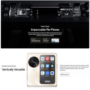 OPPO Find N3 Flip AI, 12GB+256GB, Face ID & Nhận dạng vân tay cạnh bên, Màn hình 6,8 inch + 3,26 inch ColorOS 13.2 Dimensity 9200 Octa Core, Mạng: 5G 31 OPPO Find N3 Flip 9