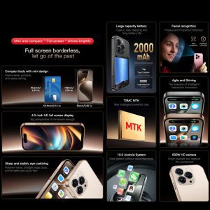 SOYES ONEMYTH M16 Pro, 2GB+16GB, 4.0 inch Android 10.0 MTK6580 Quad Core, Mạng: 3G, 2 SIM 36 SOYES ONEMYTH M16 Pro 13