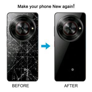 Vỏ lưng ZTE Blade A75 5G Z2357N / Blade V60 lưng kính có khung giữa/Nắp ống kính máy ảnh 16 ZTE Blade A75 5G Z2357N 2