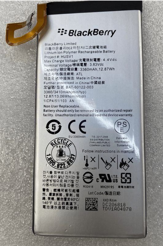 Pin BlackBerry Priv STV100 BAT-60122-003 HUSV1