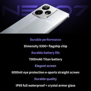 Realme Neo7 5G 6.78 inch Android 15 / Realme UI 6.0 MediaTek Dimensity 9300+ Octa Core, NFC, Hỗ trợ Google Play 31 Realme Neo7 7