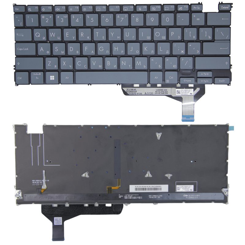 Bàn phím Asus Zenbook 14 UX3402 UX3402Z UX3402ZA UX3402VA UM5302T UM3402 UX3402V NSK-UA74LN có đèn nền phiên bản Mỹ - Ảnh 8