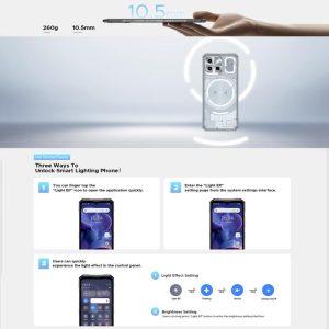 Điện thoại DOOGEE Blade GT Ultra chắc chắn, 16GB+512GB, 6,72 inch Android 14 MediaTek Dimensity 7300 Octa Core, Mạng: 5G, OTG, NFC, Hiệu ứng đèn LED 43 DOOGEE Blade GT Ultra 8