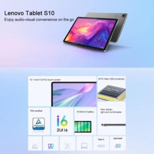 Máy tính bảng Lenovo S10 10.1 inch WiFi, 8GB+128GB, ZUI16, MTK Helio G85 Octa Core, Phiên bản phục hồi 14 Lenovo S10 5