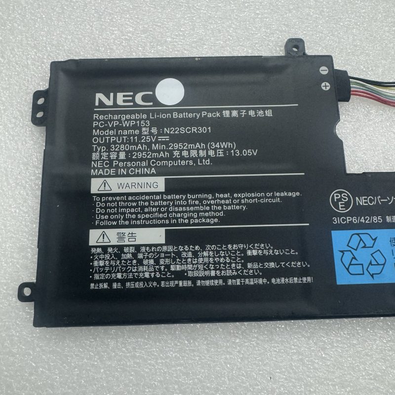 Pin NEC PC-VP-WP153 N22SCR301 mới chính hãng 11.25V 34W - Hình ảnh 3