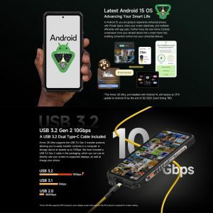 Điện thoại bền bỉ Ulefone Armor 28 Ultra Thermal chụp ảnh nhiệt, 16GB+1TB, Camera chụp đêm, 10600mAh, màn hình AMOLED 6,67 inch Android 14 MediaTek Dimensity 9300+ Octa Core, Mạng: 5G, NFC 28 Ulefone Armor 28 Ultra 2