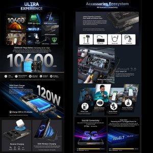 Điện thoại bền bỉ Ulefone Armor 28 Ultra Thermal chụp ảnh nhiệt, 16GB+1TB, Camera chụp đêm, 10600mAh, màn hình AMOLED 6,67 inch Android 14 MediaTek Dimensity 9300+ Octa Core, Mạng: 5G, NFC 27 Ulefone Armor 28 Ultra 3