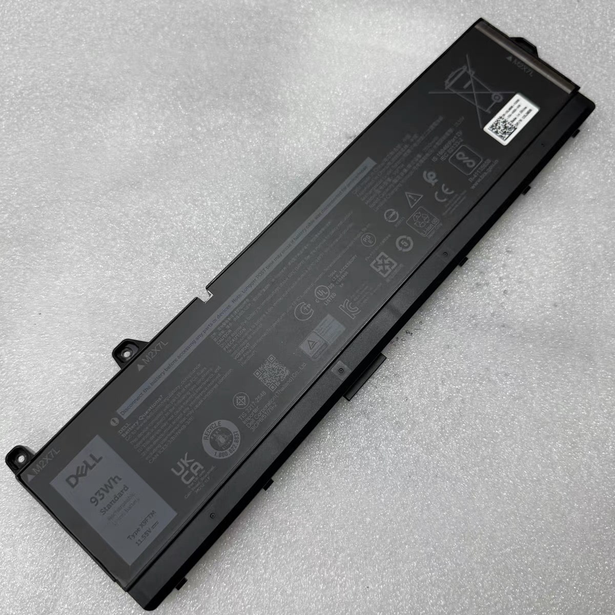 Pin Dell Precision 16-7670 Type X9FTM 965V4 5JMD8 93Wh 3 Pin Dell Precision 16-7670 Type X9FTM 965V4 5JMD8