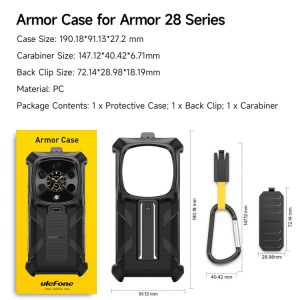 Ốp lưng Ulefone Armor 28 Ultra / 28 Ultra Thermal Ulefone Back Clip kèm Carabiner 19 Ulefone Armor 28 Ultra 2