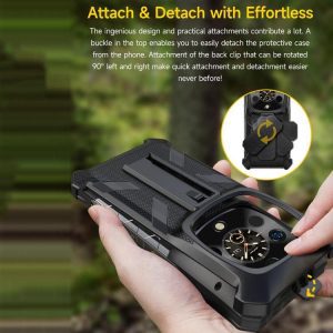 Ốp lưng Ulefone Armor 28 Ultra / 28 Ultra Thermal Ulefone Back Clip kèm Carabiner 16 Ulefone Armor 28 Ultra 5