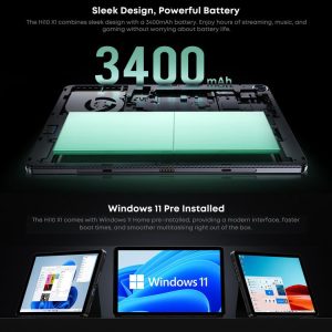 Máy tính bảng CHUWI Hi10 X1 10,1 inch có bàn phím, 8GB+256GB, Windows 11 Home, Intel Alder Lake N100 Quad Core 26 CHUWI Hi10 X1 3