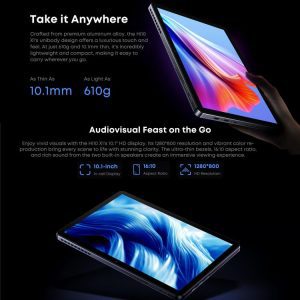 Máy tính bảng CHUWI Hi10 X1 10,1 inch có bàn phím, 8GB+256GB, Windows 11 Home, Intel Alder Lake N100 Quad Core 21 CHUWI Hi10 X1 8