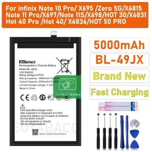 Pin Infinix BL-49JX note 10 pro/X695/ Zero 5G/ X6815/ note 11 pro/ X697/ note 11s/ X698/ Hot 30/ X6831/ Hot 40/ Hot 40 Pro/ X6836/ Hot 50 Pro