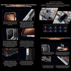 Điện thoại Blackview Oscal Pilot 3 5G 7500mAh, 12GB+256GB, Camera chụp đêm, 6,78 inch Android 15 MediaTek Dimensity 6300 Octa Core, Mạng: 5G, OTG, NFC 57 Blackview Oscal Pilot 3 11