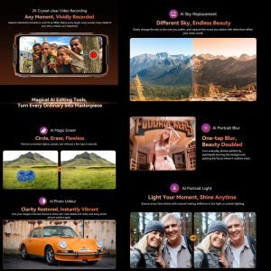 Điện thoại Blackview Oscal Pilot 3 5G 7500mAh, 12GB+256GB, Camera chụp đêm, 6,78 inch Android 15 MediaTek Dimensity 6300 Octa Core, Mạng: 5G, OTG, NFC 55 Blackview Oscal Pilot 3 13