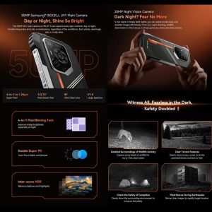 Điện thoại Blackview Oscal Pilot 3 5G 7500mAh, 12GB+256GB, Camera chụp đêm, 6,78 inch Android 15 MediaTek Dimensity 6300 Octa Core, Mạng: 5G, OTG, NFC 54 Blackview Oscal Pilot 3 14