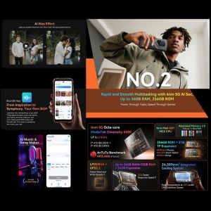 Điện thoại Blackview Oscal Pilot 3 5G 7500mAh, 12GB+256GB, Camera chụp đêm, 6,78 inch Android 15 MediaTek Dimensity 6300 Octa Core, Mạng: 5G, OTG, NFC 49 Blackview Oscal Pilot 3 19