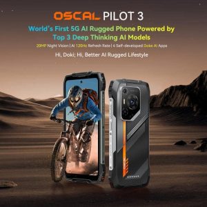Điện thoại Blackview Oscal Pilot 3 5G 7500mAh, 12GB+256GB, Camera chụp đêm, 6,78 inch Android 15 MediaTek Dimensity 6300 Octa Core, Mạng: 5G, OTG, NFC 38 Blackview Oscal Pilot 3 30