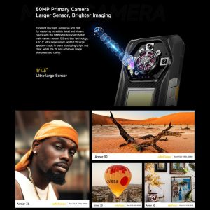 Ulefone Armor 30 4G, 12GB+512GB, Camera chụp đêm, Điện thoại chắc chắn IP68/IP69K, 6,95 inch Android 15 MediaTek Helio G100 Octa Core, NFC, OTG 34 Ulefone Armor 30 10