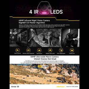 Ulefone Armor 30 4G, 12GB+512GB, Camera chụp đêm, Điện thoại chắc chắn IP68/IP69K, 6,95 inch Android 15 MediaTek Helio G100 Octa Core, NFC, OTG 35 Ulefone Armor 30 11