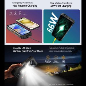 Điện thoại máy chiếu Ulefone Armor 34 Pro 5G, 16GB+512GB, Camera chụp đêm, pin 25500mAh, IP68/IP69K, 6,95 inch Android 15 MediaTek Dimensity 7300 Octa Core, NFC, OTG 45 Ulefone Armor 34 Pro 10