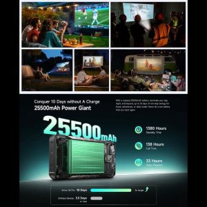 Điện thoại máy chiếu Ulefone Armor 34 Pro 5G, 16GB+512GB, Camera chụp đêm, pin 25500mAh, IP68/IP69K, 6,95 inch Android 15 MediaTek Dimensity 7300 Octa Core, NFC, OTG 43 Ulefone Armor 34 Pro 8