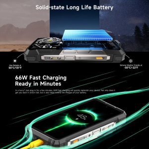 Điện thoại bền bỉ Ulefone Armor 33 4G 25500mAh, 12GB + 512GB, 6,95 inch Android 15 MediaTek Helio G100 Octa Core, OTG, NFC, Đèn LED 34 Ulefone Armor 33 6