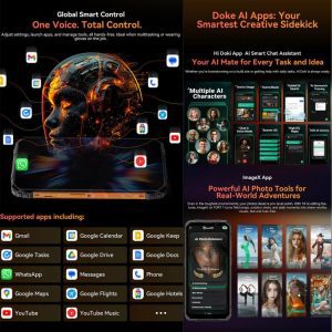 Blackview FORT 1, 10000mAh 6.56 inch Android 15 Unisoc UMS9230E T615 Octa Core, Mạng: 4G, OTG, NFC 35 Blackview FORT 1 5