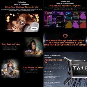 Blackview FORT 1, 10000mAh 6.56 inch Android 15 Unisoc UMS9230E T615 Octa Core, Mạng: 4G, OTG, NFC 39 Blackview FORT 1 9