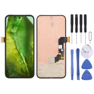 Màn hình Google Pixel 8A GKV4X G6GPR G8HHN bao gồm cả khung cáp vân tay