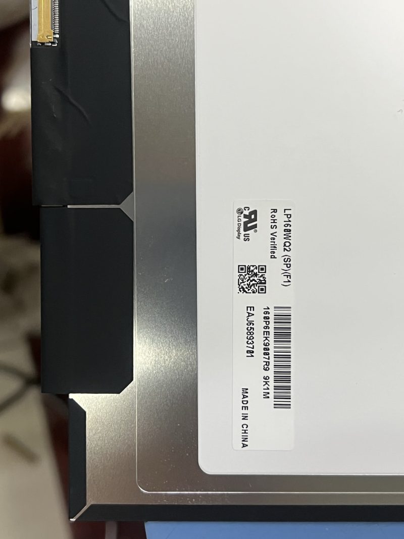 Màn hình LG gram 16 2021 LP160WQ2-SPB1 LP160WQ2 SPF1 144HZ và bộ số hoá đầy đủ - Ảnh 3
