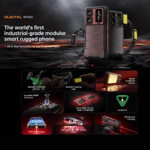 Điện thoại bền bỉ Oukitel WP300 kèm đồng hồ, 12GB+512GB, 16000mAh, 6.8 inch Android 15 MediaTek Dimensity 7050 Octa Core, NFC, OTG 30 Oukitel WP300 11