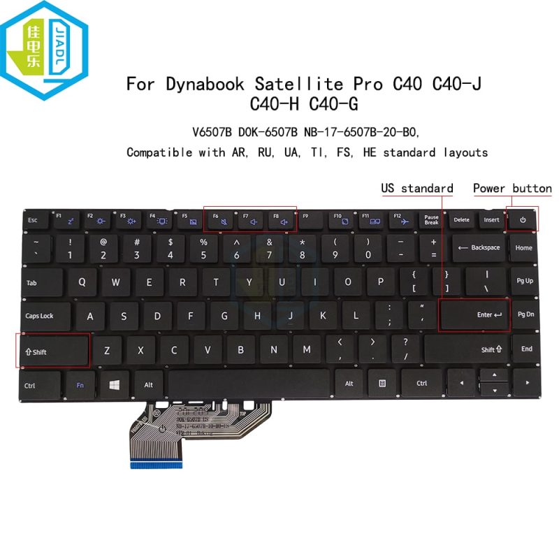 Bàn phím Toshiba Dynabook Satellite Pro CS40L C40-J C40-H C40-G