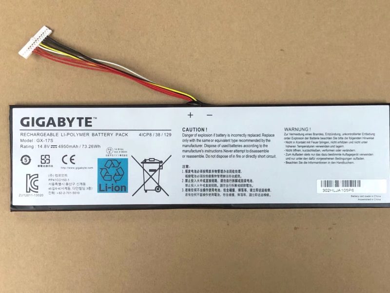 Pin GIGABYTE Aorus X7 V2/ X3 Plus V3 v5 X5S GX-17S