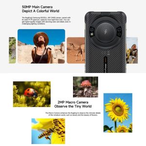 Ulefone RugKing, 8GB+256GB, Điện thoại bền bỉ IP68/IP69K, 5,99 inch Android 15 Unisoc T7255 Octa Core, Mạng: 4G, NFC, OTG 25 Ulefone RugKing 6