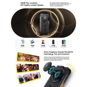 Ulefone RugKing, 8GB+256GB, Điện thoại bền bỉ IP68/IP69K, 5,99 inch Android 15 Unisoc T7255 Octa Core, Mạng: 4G, NFC, OTG 26 Ulefone RugKing 7