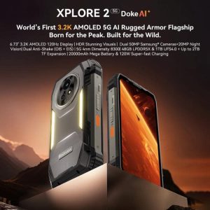 Blackview XPLORE 2, 20000mAh, 6.73 inch Android 15 Dimensity 8300 MT6897 Octa Core, Mạng: 5G, OTG, NFC 23 Blackview XPLORE 2 13