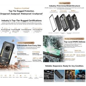 Blackview XPLORE 2, 20000mAh, 6.73 inch Android 15 Dimensity 8300 MT6897 Octa Core, Mạng: 5G, OTG, NFC 32 Blackview XPLORE 2 9