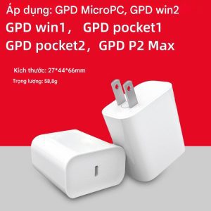 Bộ sạc GPD Win1/ win2/ P2 Max/ MicroPC/ pocket 2/ Pocket1