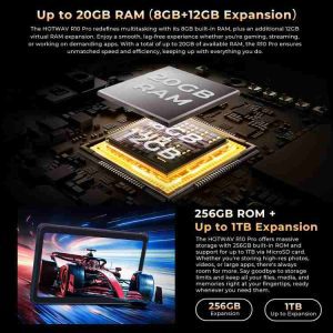 Máy tính bảng HOTWAV Tab R10 Pro IP68/IP69K siêu bền,10800mAh, 8GB+256GB, màn hình 10.1 inch, Android 14, chip Unisoc T606 Octa Core, mạng 4G, phiên bản toàn cầu có Google Play 30 HOTWAV Tab R10 Pro 19