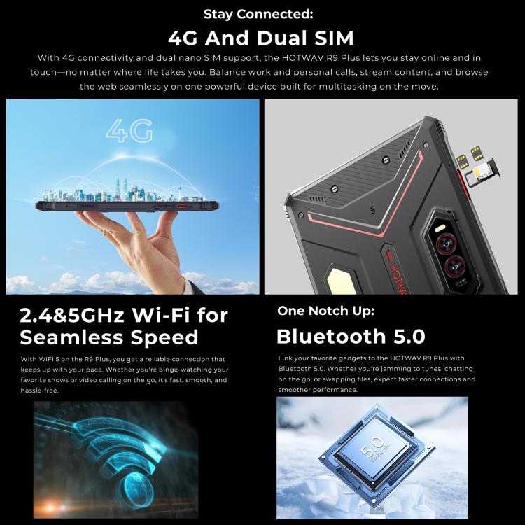Máy tính bảng bền bỉ HOTWAV Tab R9 Plus IP68/IP69K, 8GB+512GB, 11 inch Android 14 Unisoc T7280 Octa Core 4G, Phiên bản toàn cầu có Google Play 9 Máy tính bảng bền bỉ HOTWAV Tab R9 Plus IP68/IP69K, 8GB+512GB, 11 inch Android 14 Unisoc T7280 Octa Core 4G, Phiên bản toàn cầu có Google Play - Ảnh 7