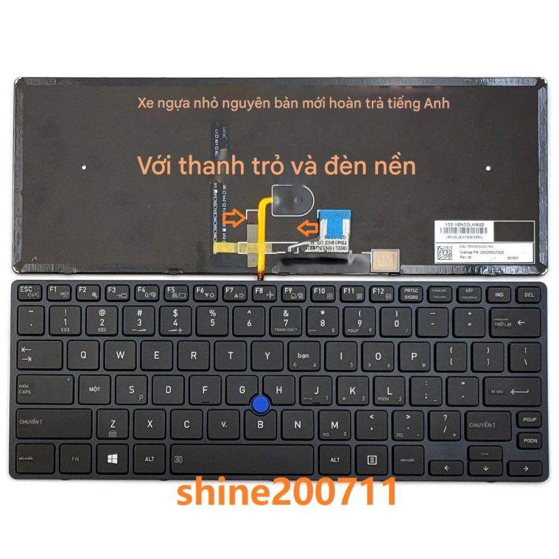 Bàn phím Toshiba Tecra X40-D X40-E X40-F X30-D X30-E