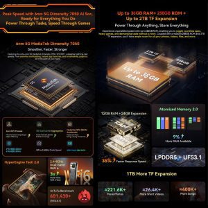 Blackview XPLORE 1 5G, 20000mAh, 6.78 inch Android 15 Dimensity 7050 MT8791V/HZA Octa Core, OTG, NFC 42 Blackview XPLORE 1 14