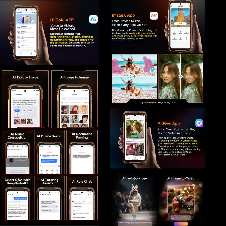 Blackview XPLORE 1 5G, 20000mAh, 6.78 inch Android 15 Dimensity 7050 MT8791V/HZA Octa Core, OTG, NFC 18 Blackview XPLORE 1 5G, 20000mAh, 6.78 inch Android 15 Dimensity 7050 MT8791V/HZA Octa Core, OTG, NFC - Ảnh 17