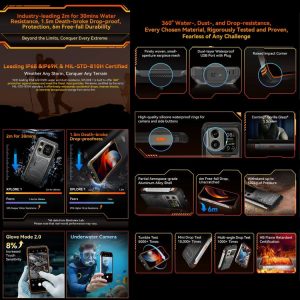 Blackview XPLORE 1 5G, 20000mAh, 6.78 inch Android 15 Dimensity 7050 MT8791V/HZA Octa Core, OTG, NFC 49 Blackview XPLORE 1 21